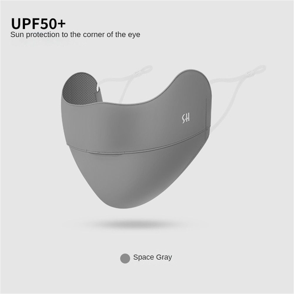 Mặt Nạ Vải Lụa Lạnh Màu Gradient Chống Tia UV Thoáng Khí Có Thể Giặt Rửa