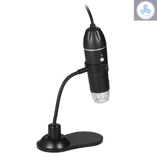 Digital Zoom Microscope USB Handheld & Desktop Magnifier 0.3MP Camera 8-LED Light Magnifying Glass 1000X Magnification for Windows/Mac System with Stand