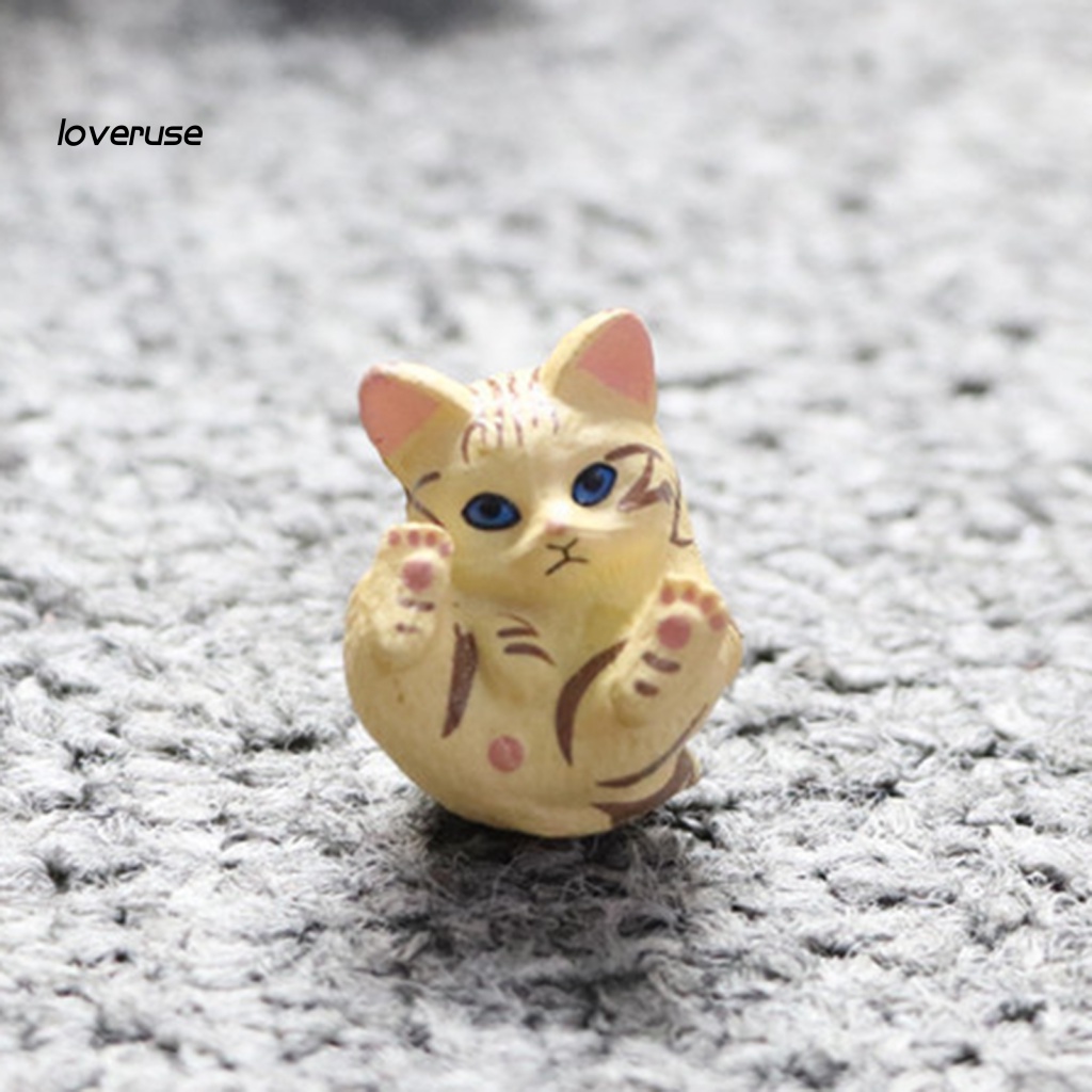 Set 8 Đồ trang trí Mèo Trang Trí Sân Vườn