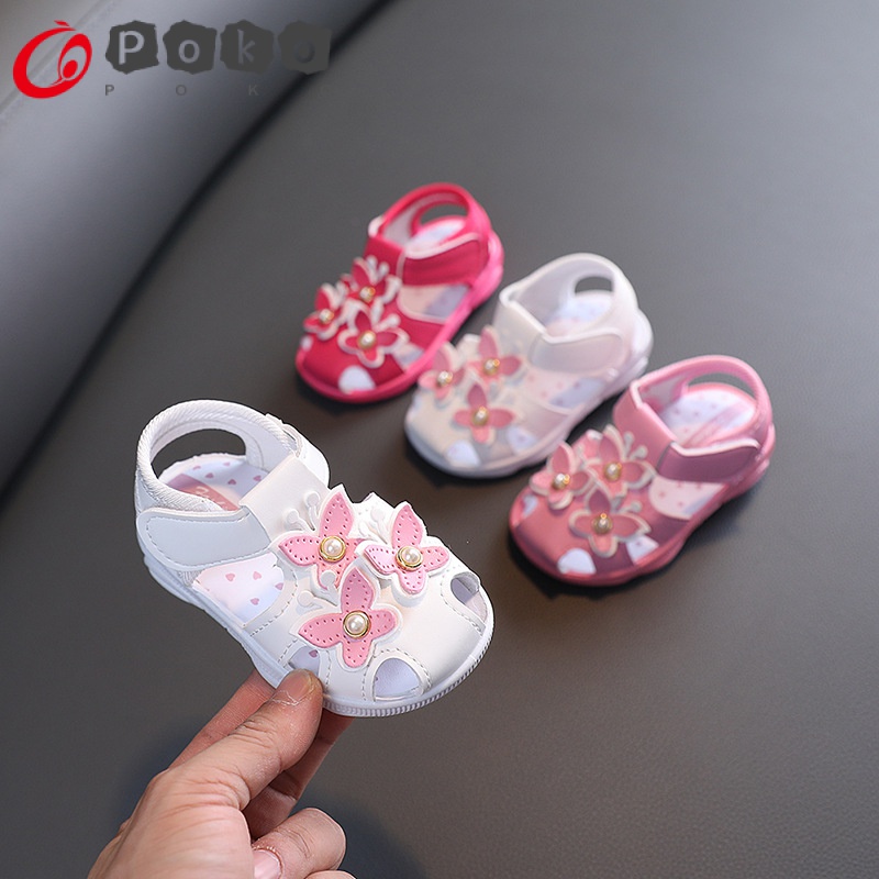 Giày Sandal Đế Mềm Chống Trượt Thời Trang Mùa Hè Cho Bé Gái 1-3 Tuổi