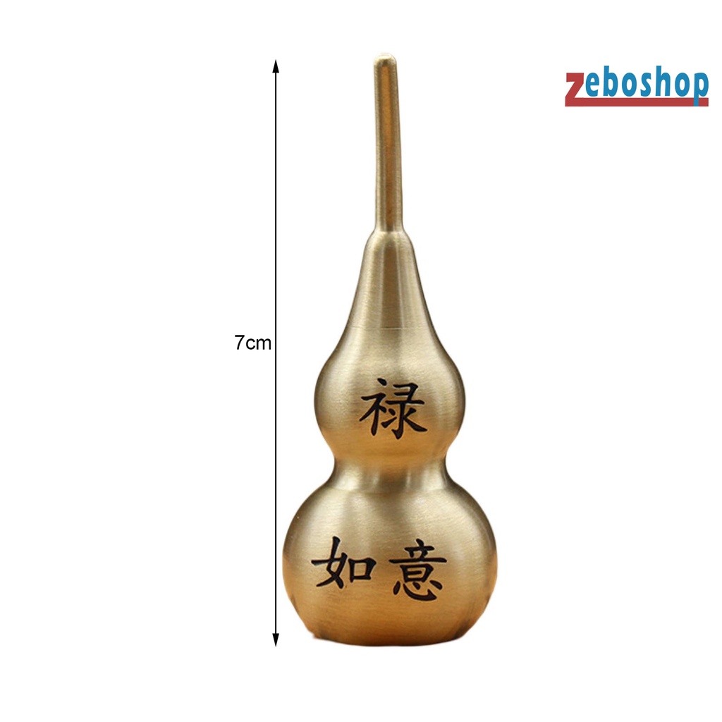 [ZEBO] Đồ Trang Trí Để Bàn Bằng Đồng Thau Nguyên Chất Chống Trầy Xước Chống Rơi Vỡ Không Phai Màu Hình Hồ Lô Fu Lu Nhân Vật Hồ Lô Để Bàn