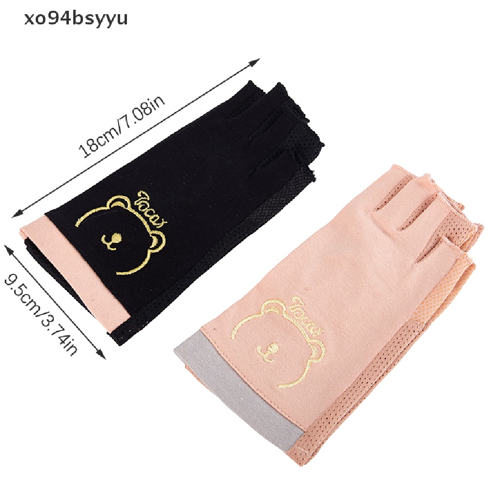 Găng Tay Hở Ngón Chống Tia UV xo94bsyyu Chuyên Dụng Cho Làm Móng Nghệ Thuật