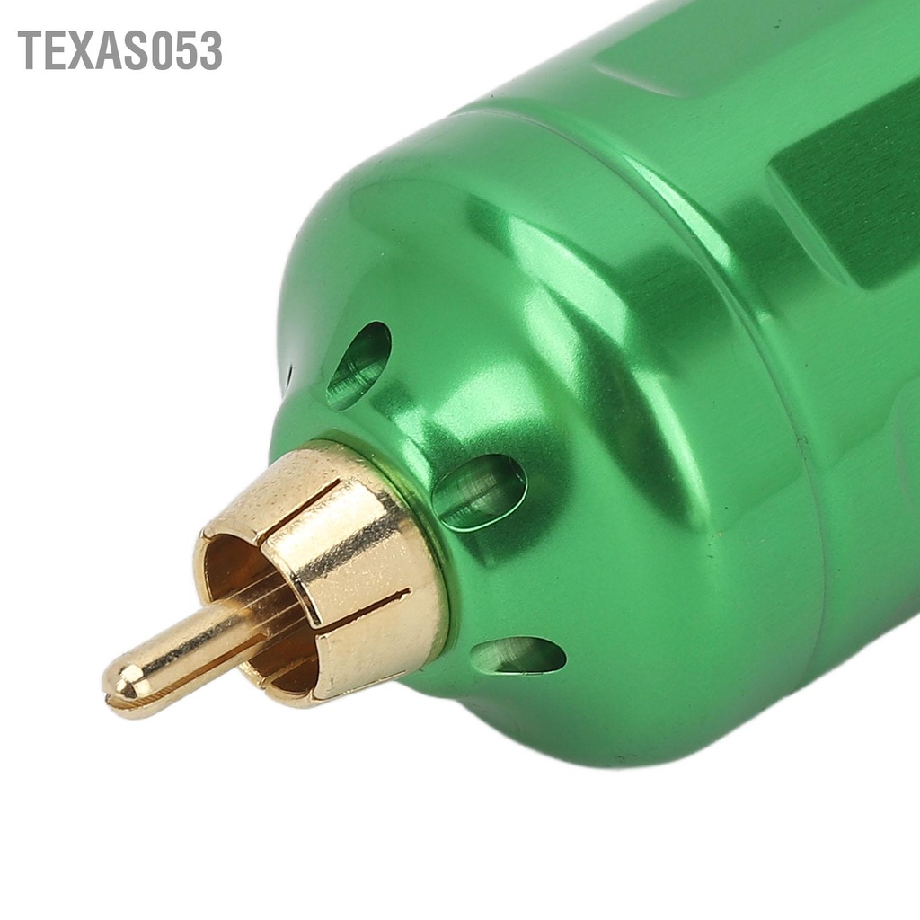 Texas053 Bộ nguồn máy xăm không dây 2000mAh Màn hình LCD kỹ thuật số Pin sạc 4‑12V có thể điều chỉnh RCA