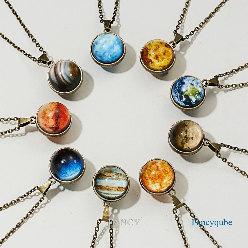 Vòng cổ Hai Mặt Hình Dải Ngân Hà Phát Sáng Thời Trang