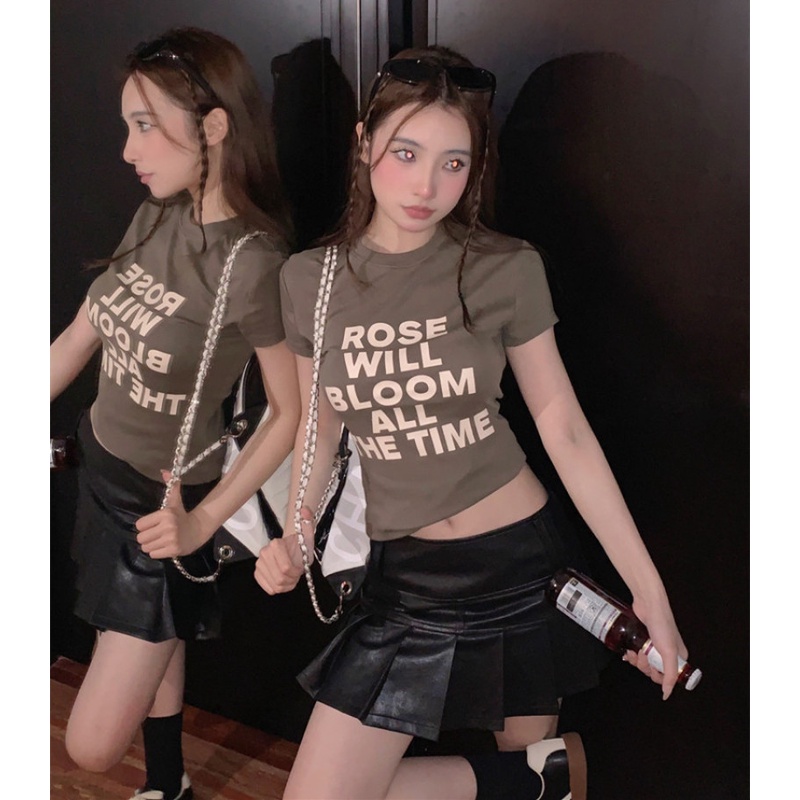 Áo Thun Nữ Ngắn Tay In Chữ