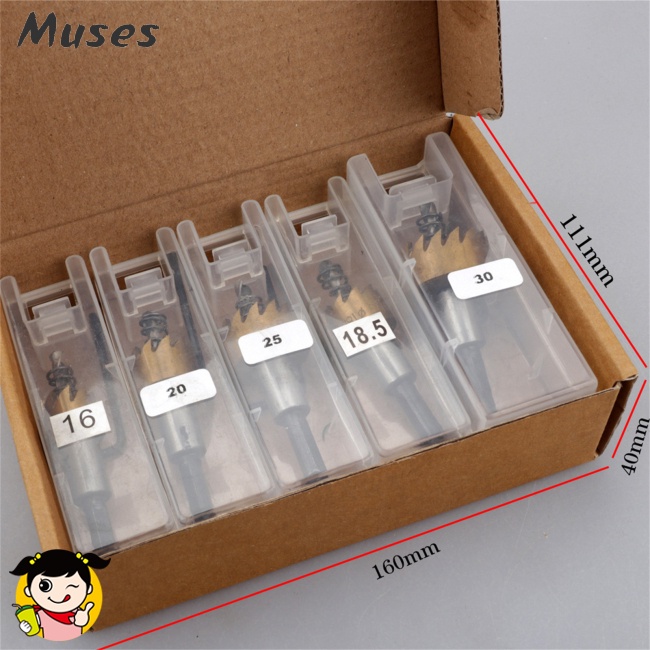 Set 5 Mũi Khoan Kim Loại Độ Chính Xác Cao 15-30mm 15mm / 17mm / 18mm / 23mm / 30mm