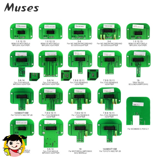 Bộ 22 Đầu Dò Bdm Dày 2mm Tương Thích Với Ecu Trasdata