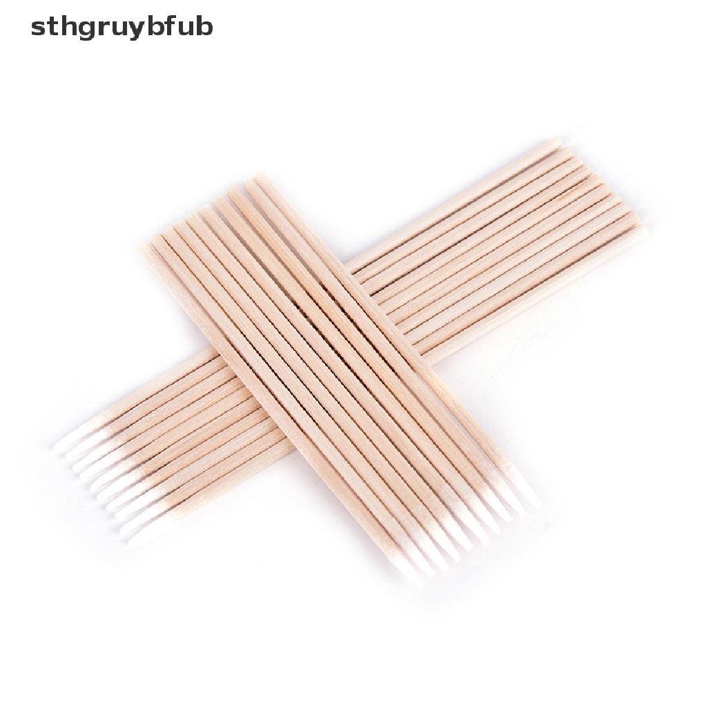 Set 100 Tăm Bông Trang Điểm Bằng Gỗ