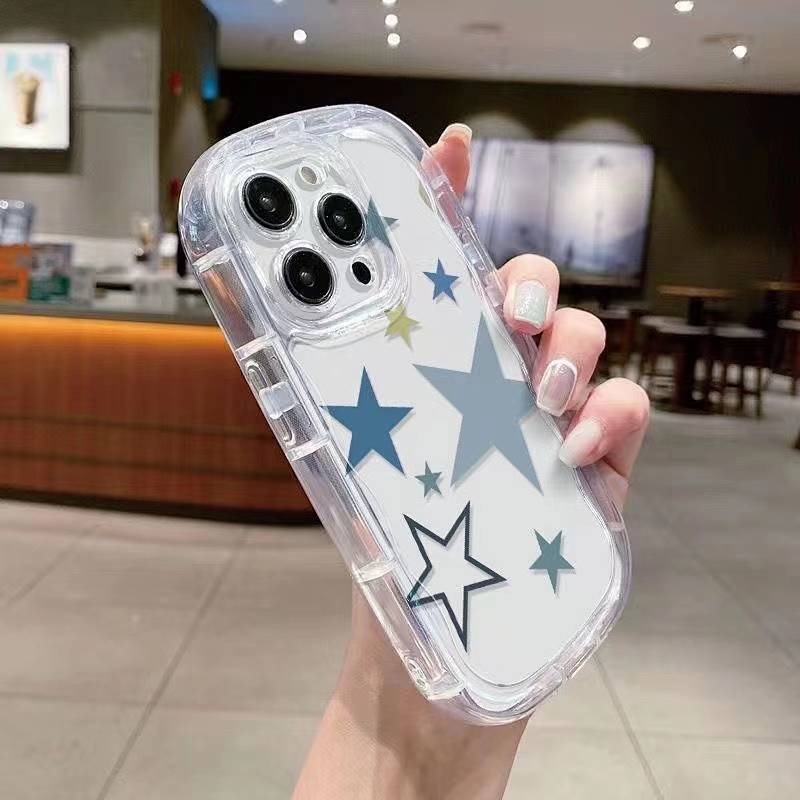 Five-Pointed Star Iphone14promax Phone Case 13 Apple 12 Photo Frame 11 Transparent 78plus Niche XR Soft XS BRhJ