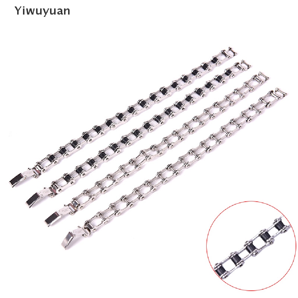 < Yiwuyuan > Vòng Tay Dây Xích Xe Máy Bằng Thép Không Gỉ Thời Trang Quà Tặng Cho Nam Giảm Giá