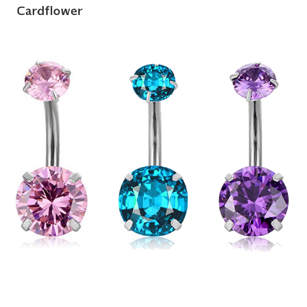 1 Khuyên Rốn Hình Trái Tim Bằng Thép Không Gỉ