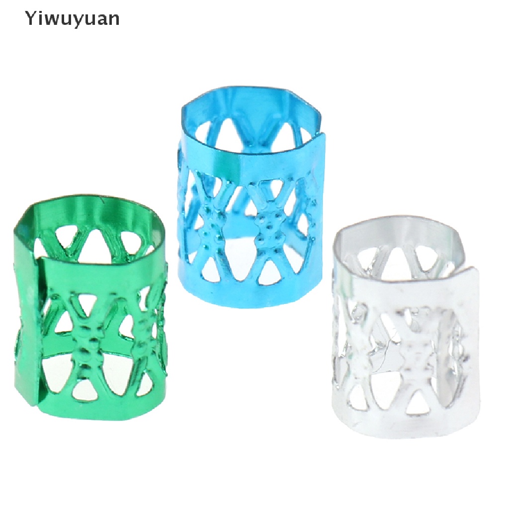&lt; Yiwuyuan &gt; Set 100 Hạt Xỏ Tạo Kiểu Tóc Bện Nối Dài Trang Sức
