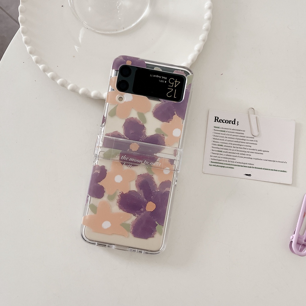 Ốp Điện Thoại PC Cứng Nắp Lật Chống Sốc 3 Trong 1 Cho Samsung Galaxy Z Flip 4 5G OPPO Find N2 Flip 5G Samsung Galaxy Z Flip 3