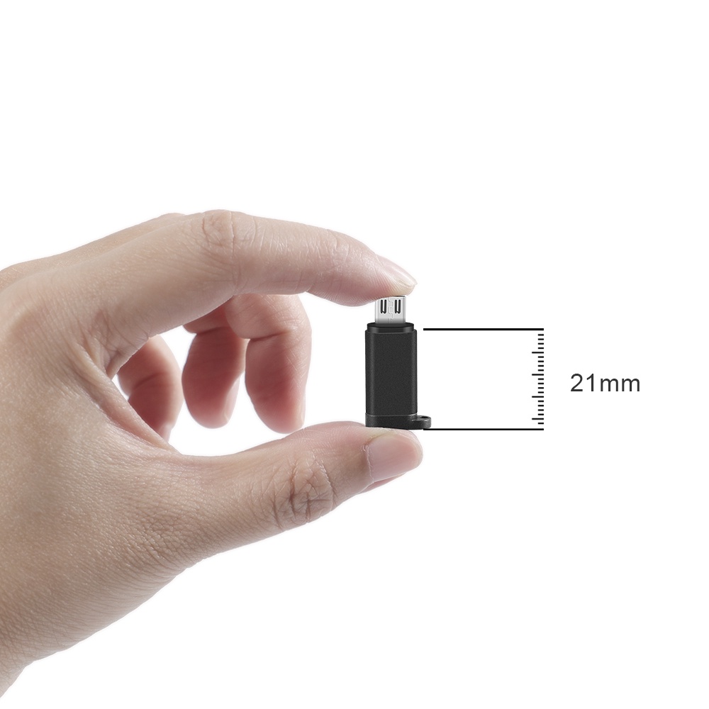 Dây Móc Khóa Kim Loại Chuyển Đổi Cổng Micro USB TYPE C Sang Cổng OTG Cho Điện Thoại Android Laptop