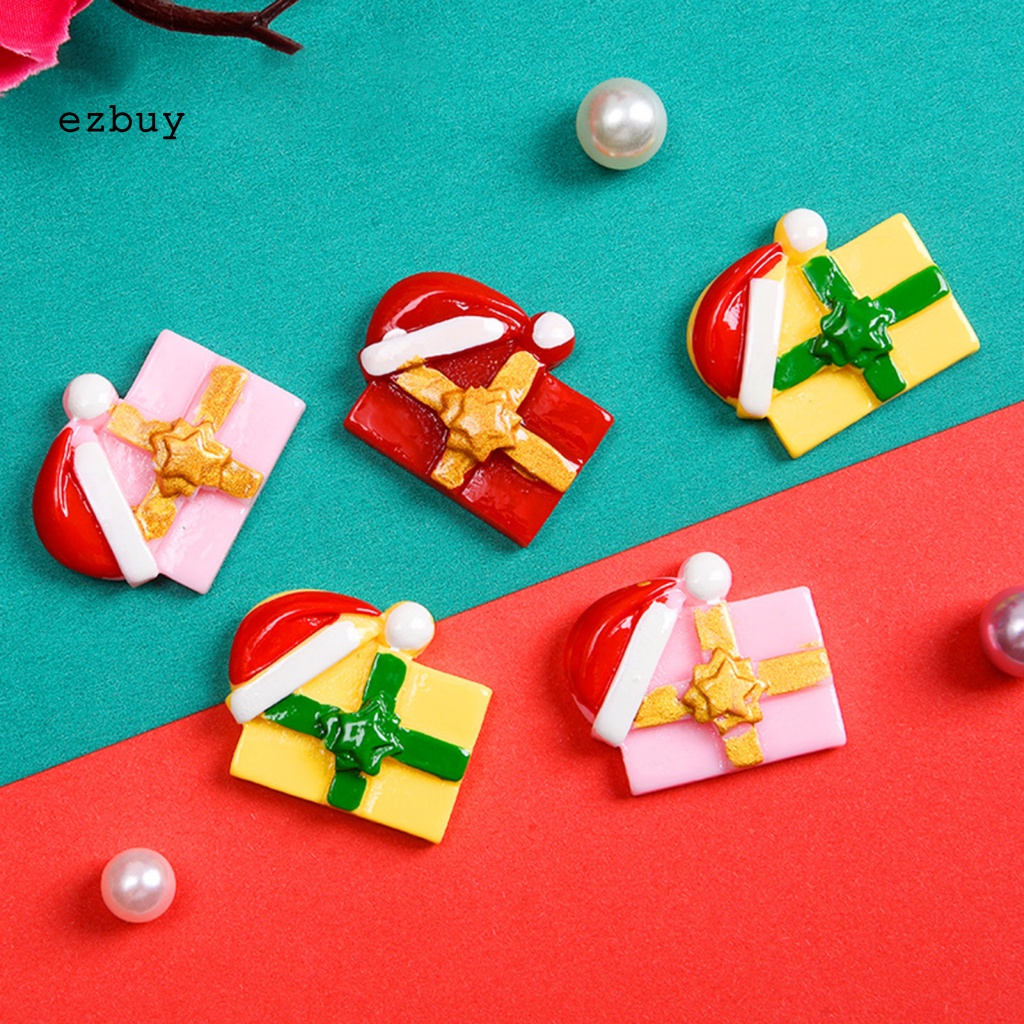 Bộ 10 Phụ Kiện Trang Trí Giáng Sinh Hình Nón Giáng Sinh Bằng Nhựa Resin Thủ Công