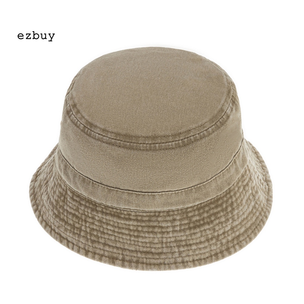 Mũ Tai Bèo Denim Chống Nắng Mềm Mại Màu Trơn Giặt Được Cho Bé