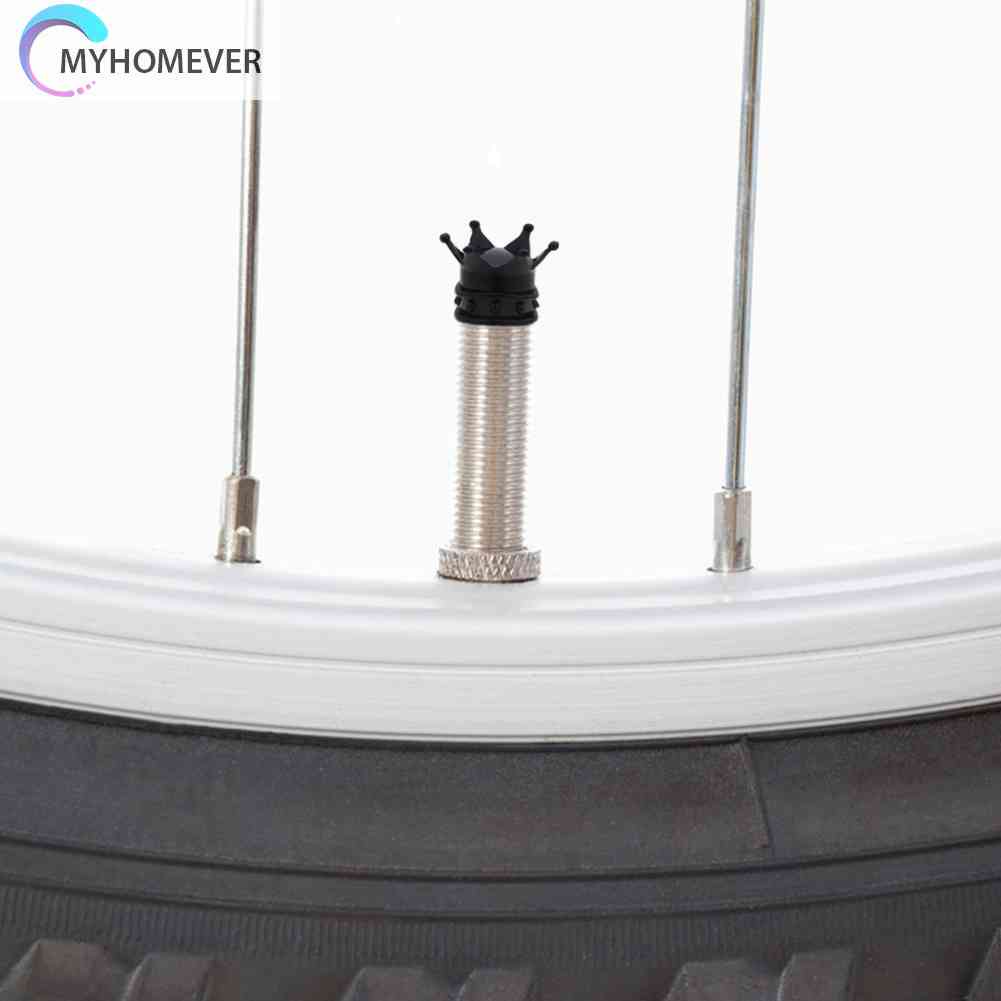 Bộ 2 Nắp Van Bánh Xe Đạp Hình Vương Miện Ốp