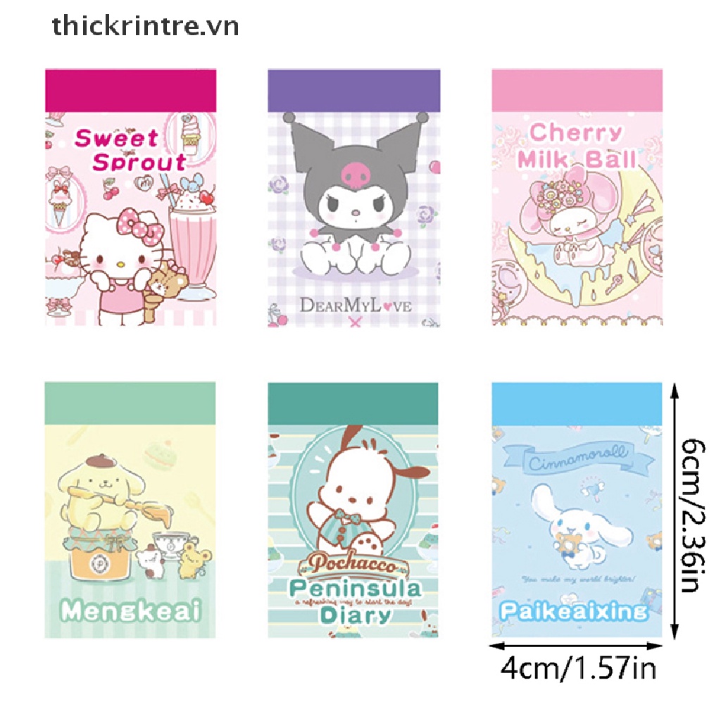 Bộ Sticker Dán Trang Trí Sổ Tay Nhật Ký DIY Hình Hạt Đậu Kulomi Dễ Thương Sáng Tạo