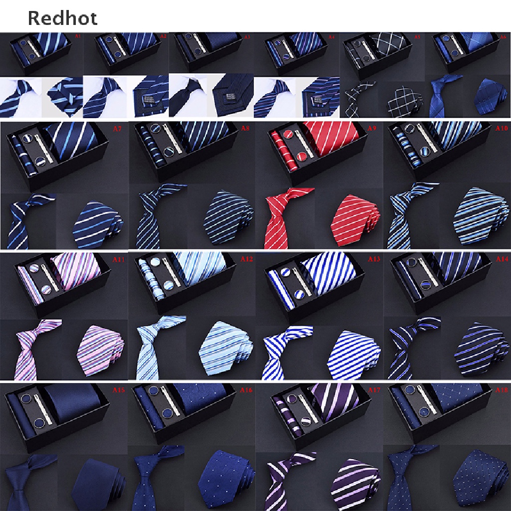 &lt; Redhot &gt; Bộ 5 Cái Khuy Măng Sét Cà Vạt Cho Nam Doanh Nhân