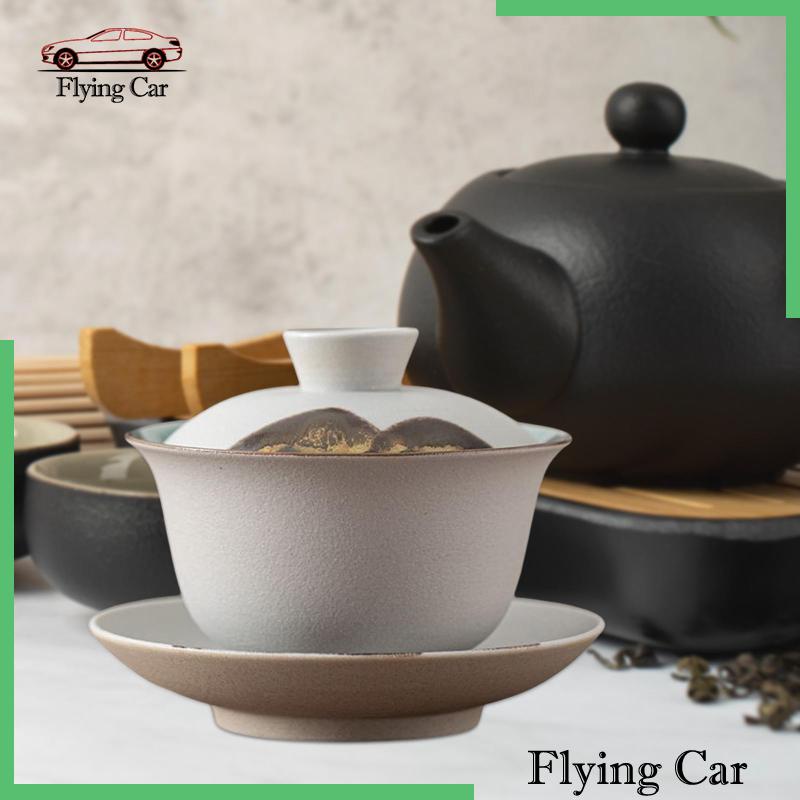 Tách Trà Bằng Sứ Có Nắp Phong Cách Truyền Thống Kungfu Lzdjfmy2
