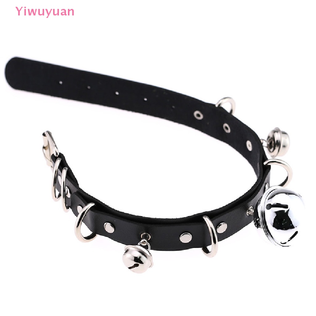 (MớI) Vòng Cổ Choker Da ĐíNh Chuông QuyếN Rũ