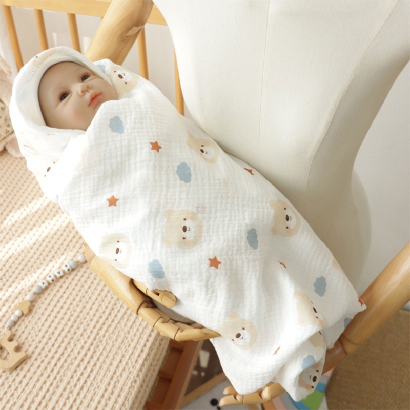 Chăn Quấn Bé Sơ Sinh Chất Liệu Cotton Cao Cấp Tiện Lợi Dễ Sử Dụng Ốp