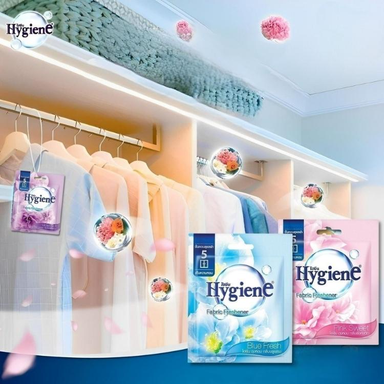 Túi Thơm Hygiene Để Treo Tủ Quần Áo Thái Lan Thơm Phòng Treo Xe Phòng Ngủ 8gr