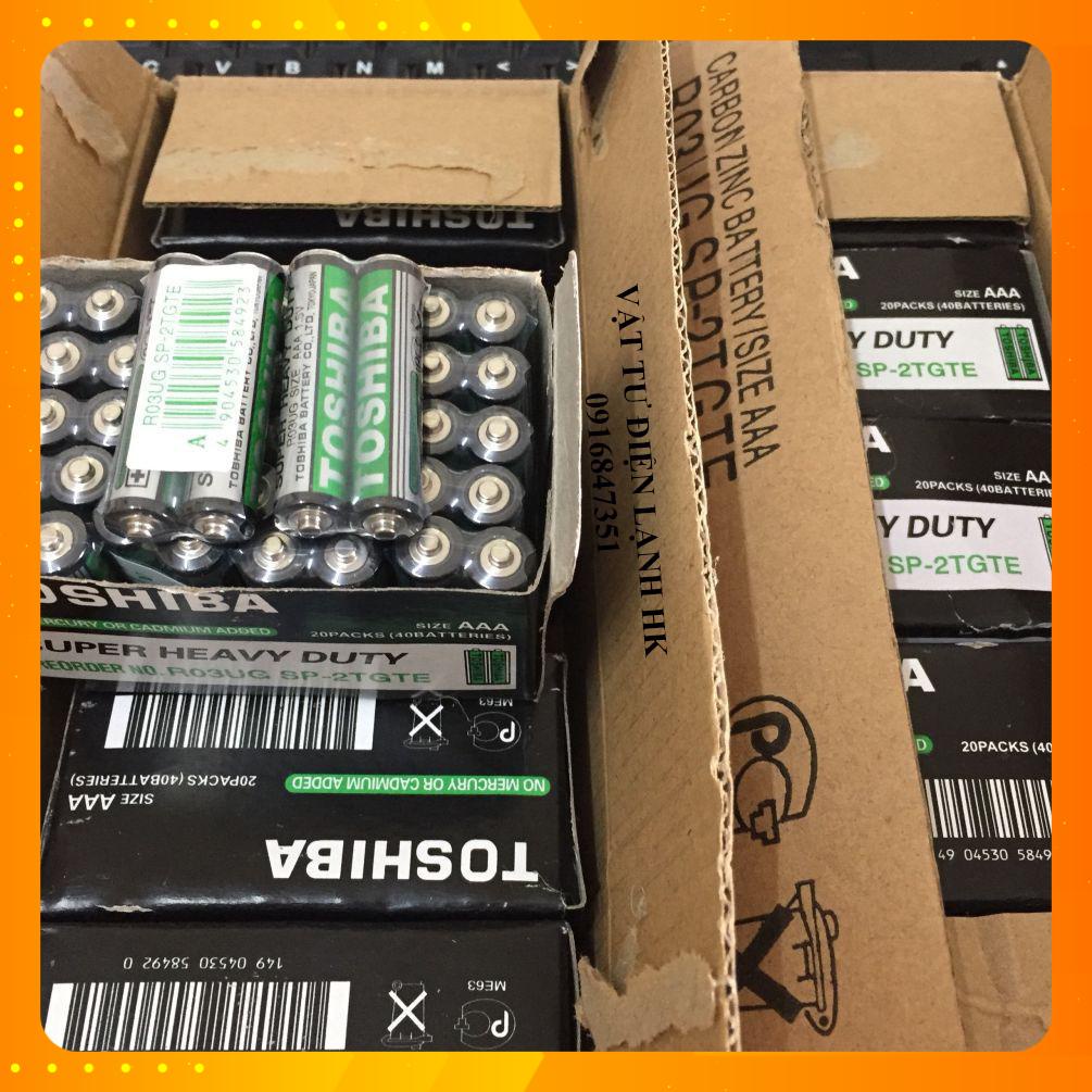 Đôi Pin tiểu AAA 1,5V Toshiba R03UG Dùng cho remote điều khiển điều hòa tivi quạt ...