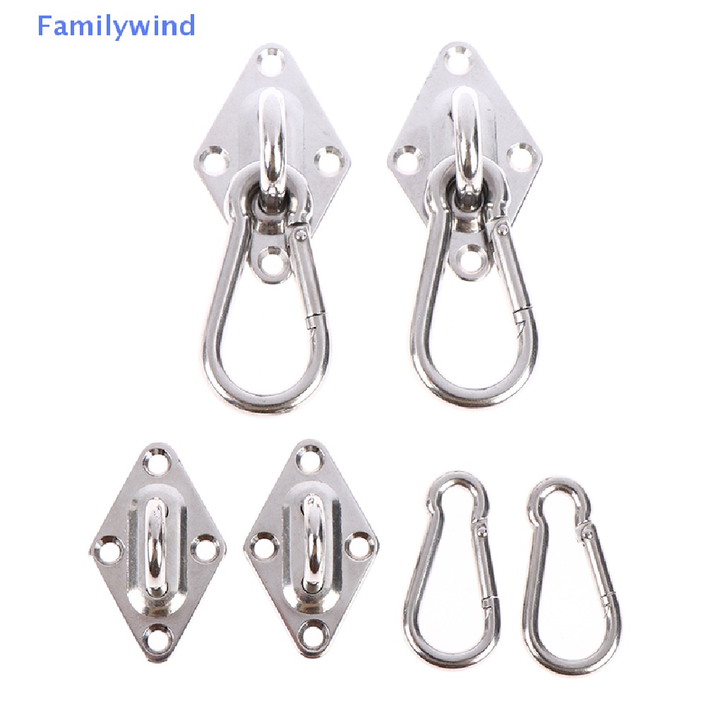 Familywind &gt; Set 2 Móc Treo Võng Hình Chữ U Gắn Tường Bằng Kim Loại