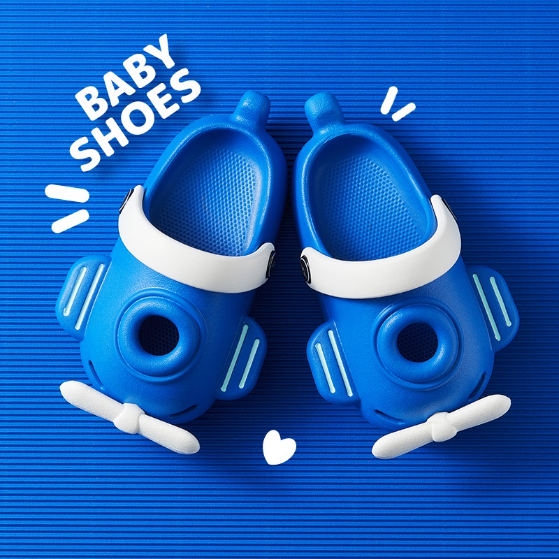 YA ZHOU LONG  Dép Sandal Đế Mềm Chống Trượt Họa Tiết Hoạt Hình Thời Trang Mùa Hè Cho Bé Trai Và Gái