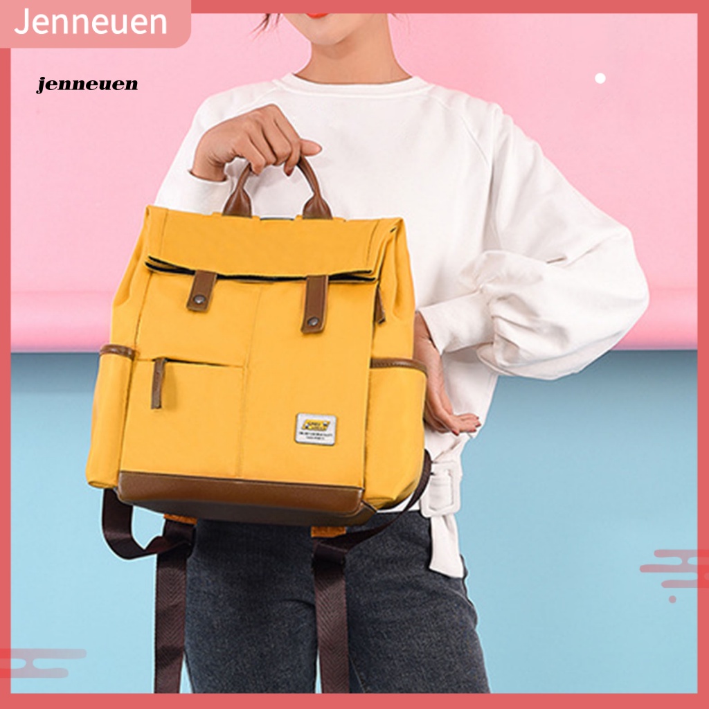 Ba Lô Vải Oxford Sức Chứa Lớn Có Dây Điều Chỉnh Phong Cách Hàn Quốc Cho Nữ