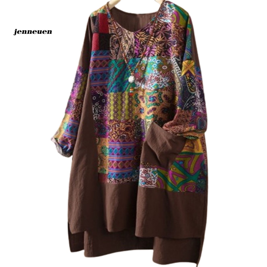 Áo Thun Cổ Tròn In Họa Tiết Nhiều Màu Sắc Thời Trang Mùa Thu Cho Nữ