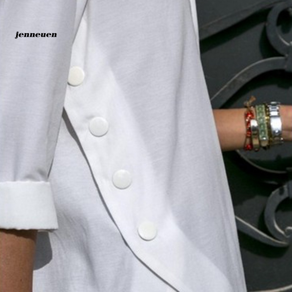 Áo Sơ Mi Tay Dài Cổ Bẻ Một Hàng Nút Thời Trang