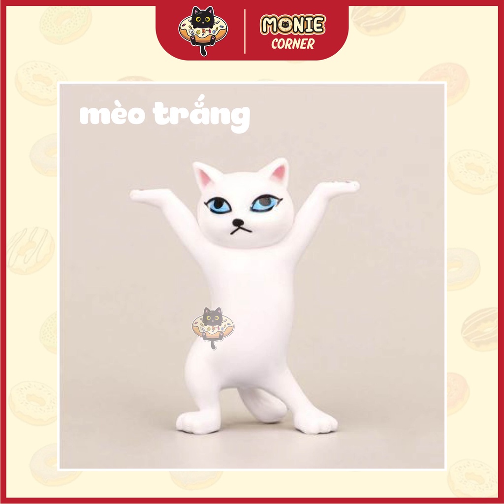 [Hỏa tốc] Mô hình mèo nhảy múa để bàn mini, tiểu cảnh, trang trí bàn học, bàn làm việc