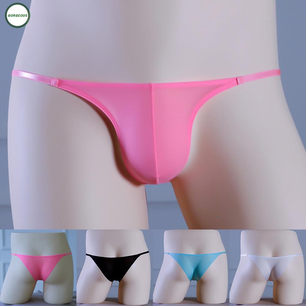 GORGEOUS~Male Through Traceless Underpants Briefs Underwear Bulge Waist G-string