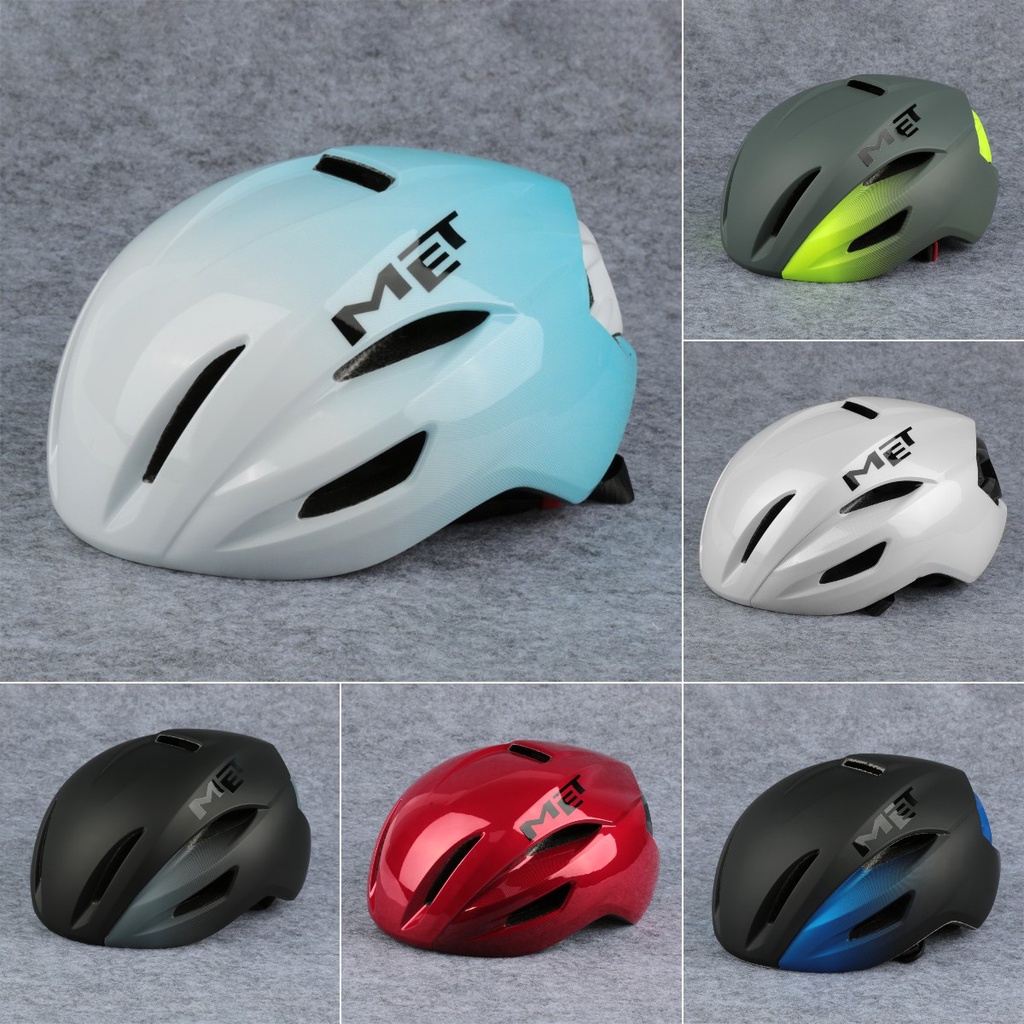 ♕Met Mũ Bảo Hiểm Đạp Xe Mũ Bảo Hiểm Lái Xe Đạp Đường Trường Thể Thao Ngoài Trời Mũ Bảo Vệ Người Lớn Nhẹ Thoáng Khí 52-60Cm