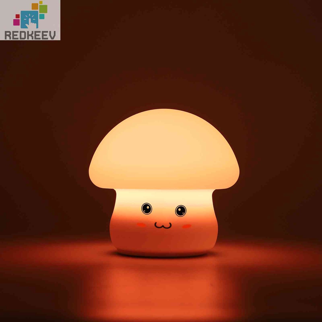 Đèn Ngủ Điều Khiển Từ Xa 1200mAh 1200mAh Hình Nấm Bằng Silicone Tiện Dụng