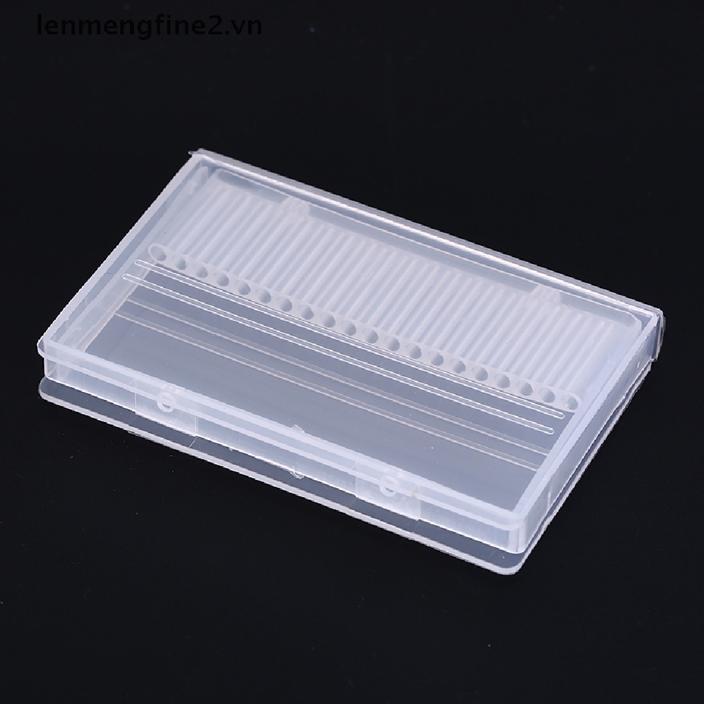 Giá Đỡ Mũi Khoan Móng Tay 20 Lỗ Bằng Nhựa Dành Cho Máy Mài 3 / 32 "bits {lenmengfine2.vn}