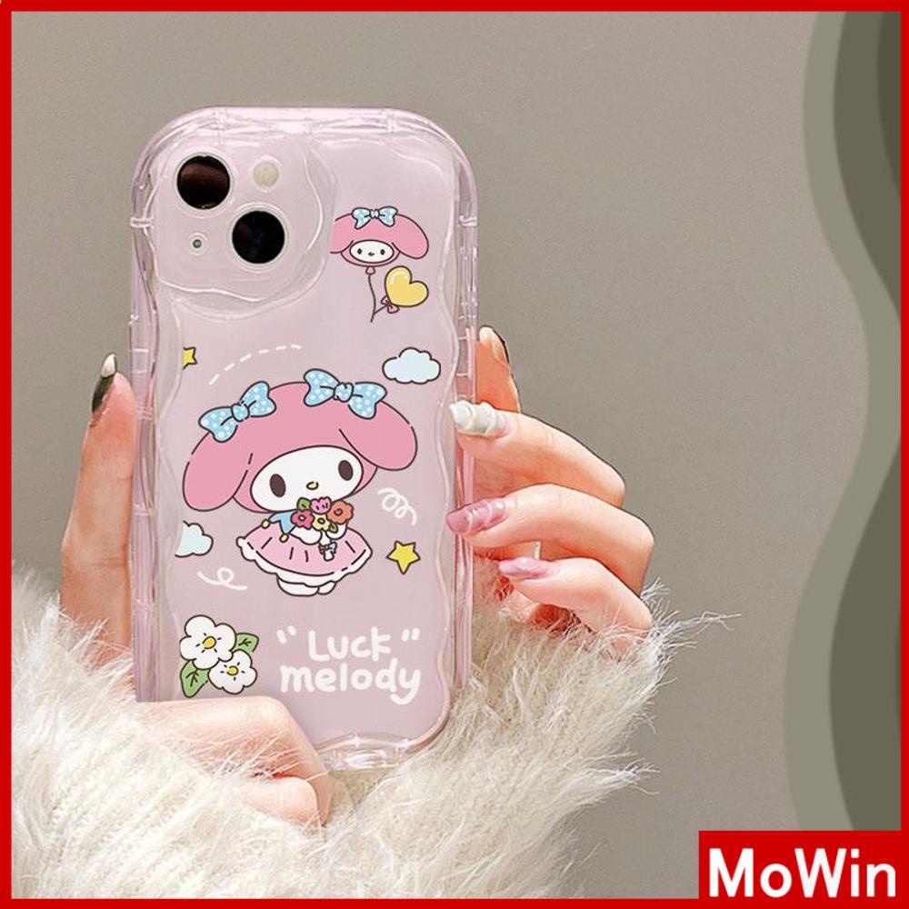 For iPhone 14 Pro Max iPhone Case 3D Curved Edge Wave Clear Case TPU Airbag Shockproof Camera Cover Cute Cartoon Compatible with iPhone 13 Pro max 12 Pro Max 11 xr xs max 7 Plus 8
