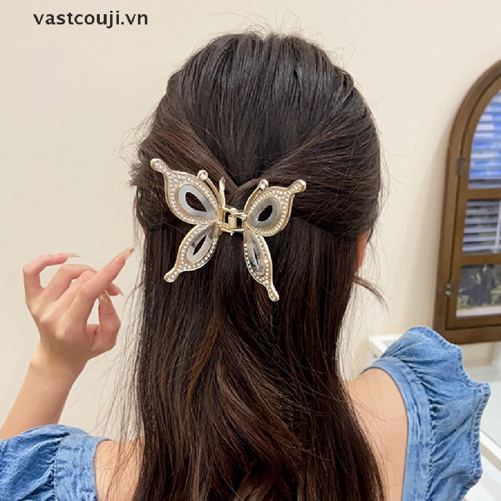 Kẹp Tóc Bướm Đính Đá Thời Trang