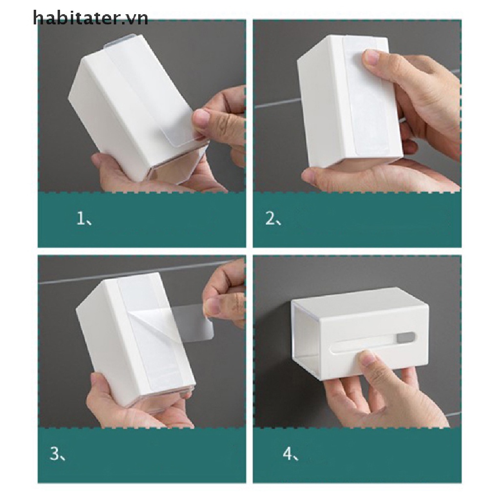 Hộp Đựng Bông Ngoáy Tai Gắn Tường Tiện Dụng