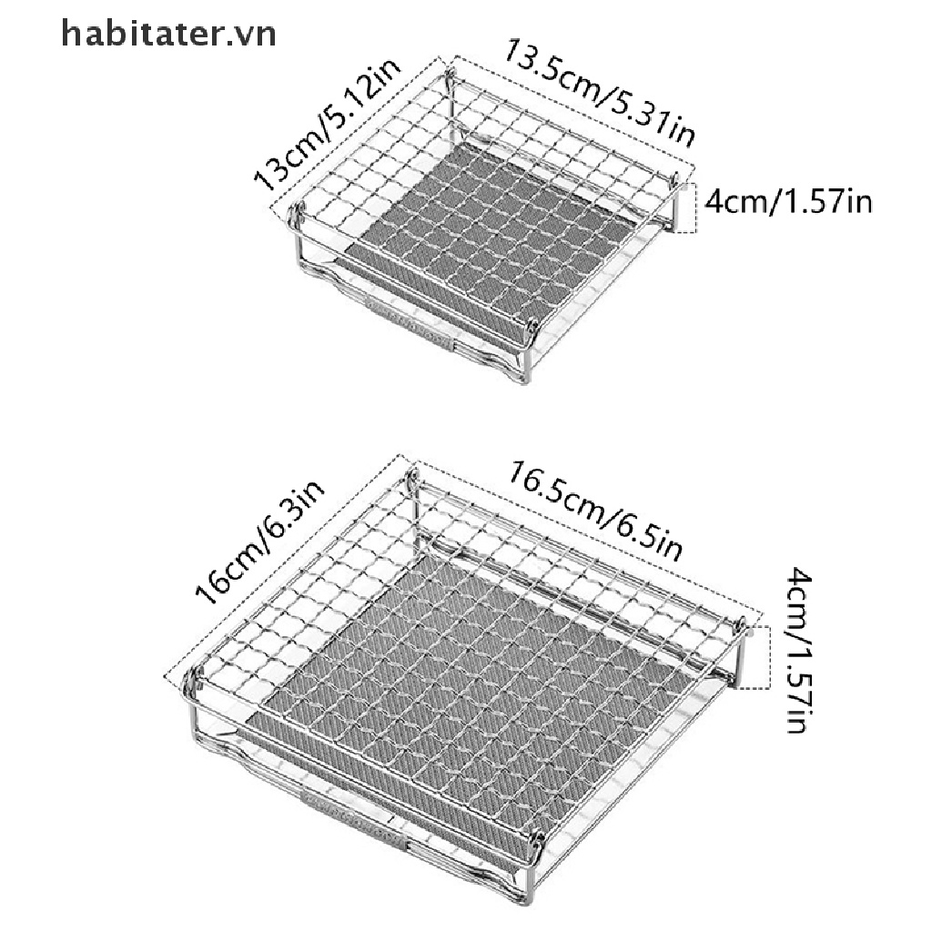 1 Vỉ Nướng Mini Có Thể Gấp Gọn Tiện Dụng