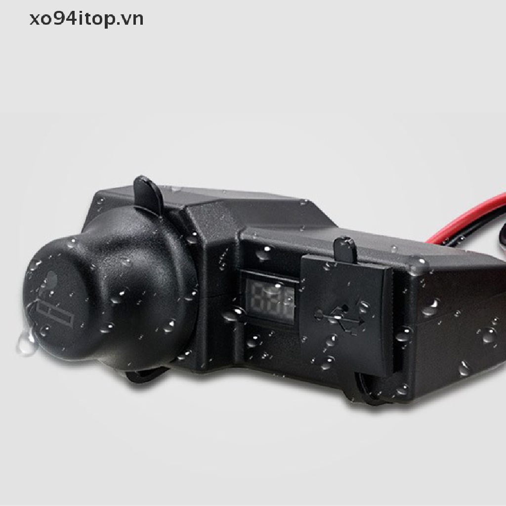 Ổ Cắm Sạc USB Kép Cho Xe Máy XOITOP