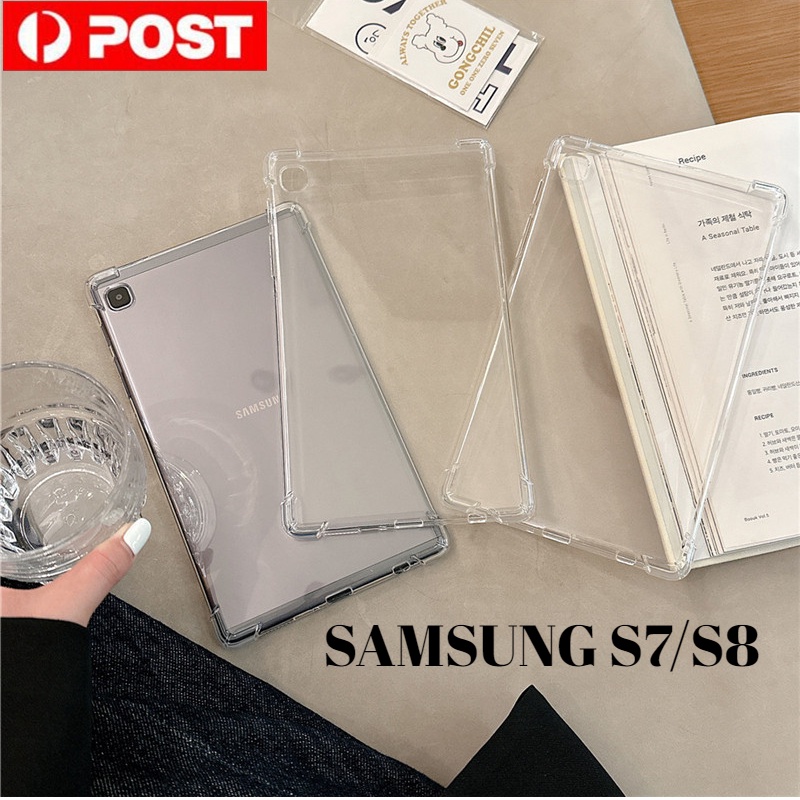Ốp Máy Tính Bảng TPU Gel Mềm Bảo Vệ Bốn Góc Dành Cho Samsung Galaxy Tab S7 S8 11.0 SM-T870 SM-T875 SM-X700 SM-X706 Sự Bảo Vệ