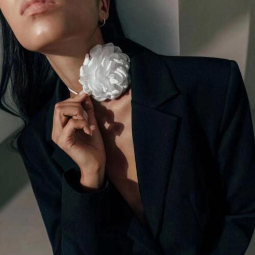 Vòng Cổ Choker Dây Nhung Mặt Hoa Hồng Phong Cách Gothic Cổ Điển U2P8