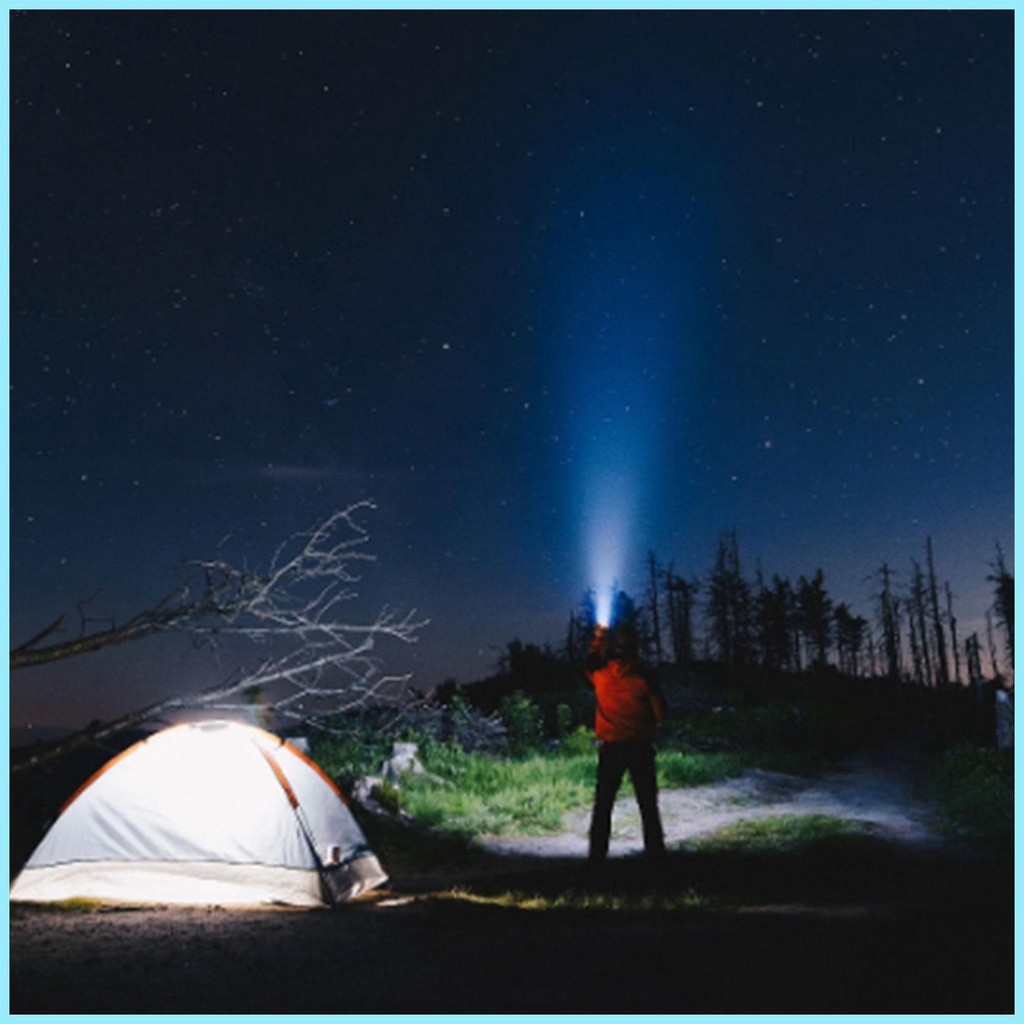 Đèn Pin Led 1500 Lumens Chống Thấm Nước Nhỏ Gọn Phù Hợp Cho Cắm Trại / Leo Núi