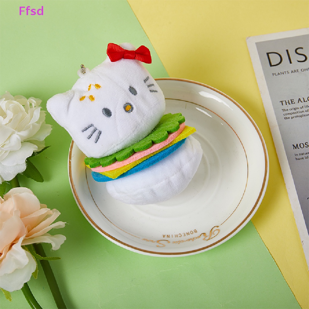 {Ffsd} Móc Khóa Hình Mèo Bông Phong Cách Hoạt Hình Hamburger Dễ Thương Làm Quà Tặng Sinh Nhật * Hàng Bán Chạy