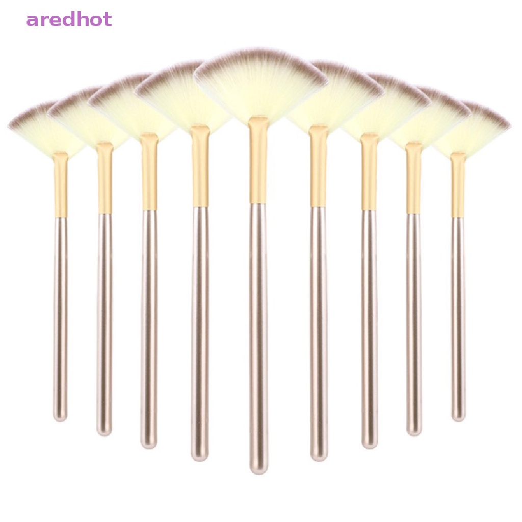 Bộ 3 Cọ Trang Điểm Lông Mềm Hình Quạt Mới