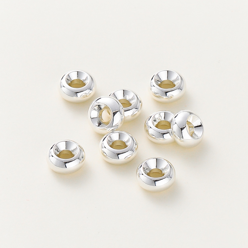 Set 30-10 hạt xâu chuỗi ST.KUNKKA 4-8mm mạ vàng 18K nhiều màu sắc dùng làm trang sức thủ công