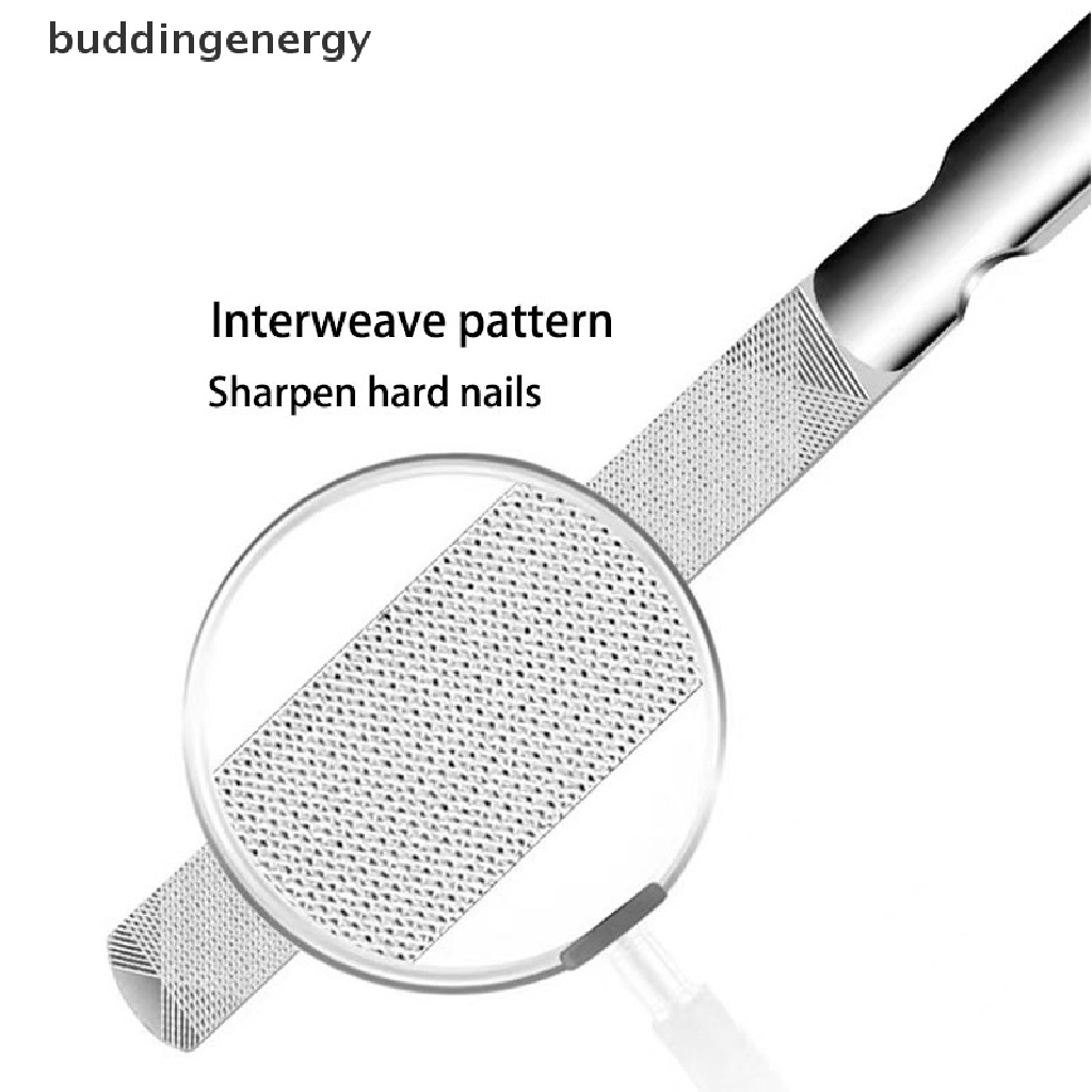 {BUDDI} Cây Dũa Móng Tay Hai Mặt Bằng Thép Không Gỉ Chuyên Nghiệp {BUDDI}
